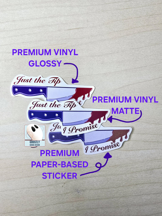 Just the Tip - Knife Sticker
